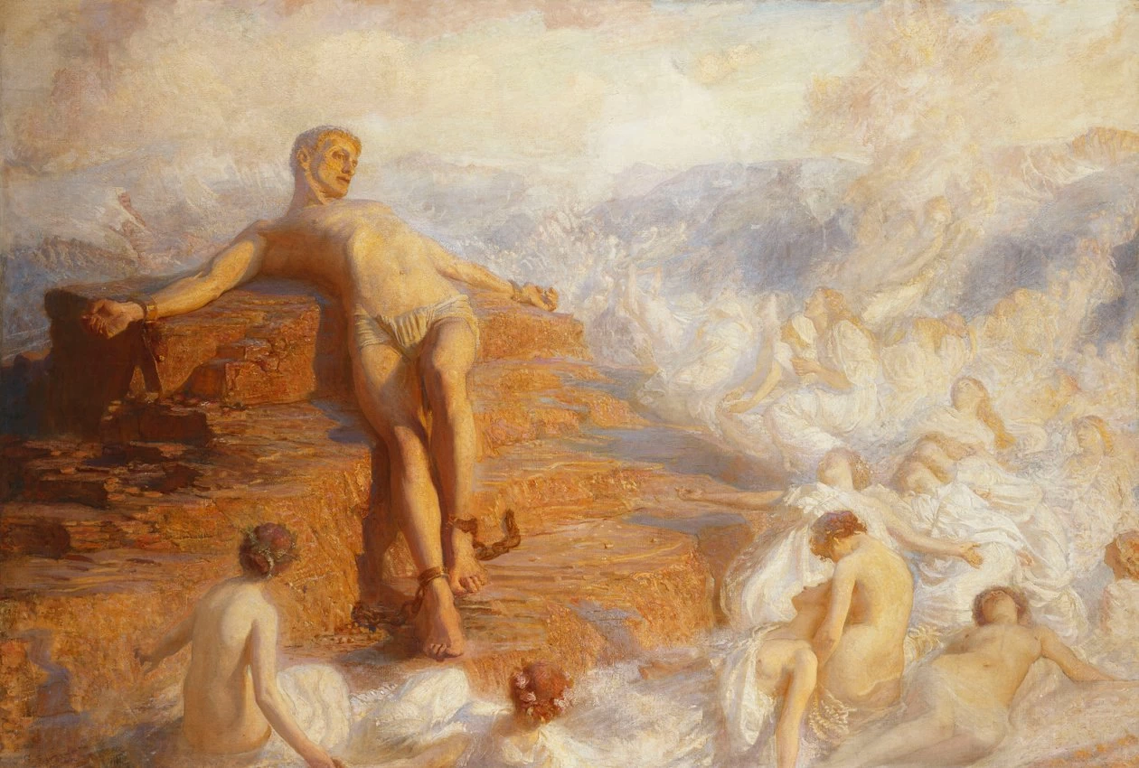 Prometeo consolato dagli spiriti della Terra